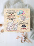Personalized Baby Memorial Wooden Box – Our Sweet Baby Elephant Design